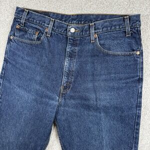 Vintage Levis 517‎ Jeans Mens 38x34 Bootcut Blue Denim Dark Wash 90's Workwear